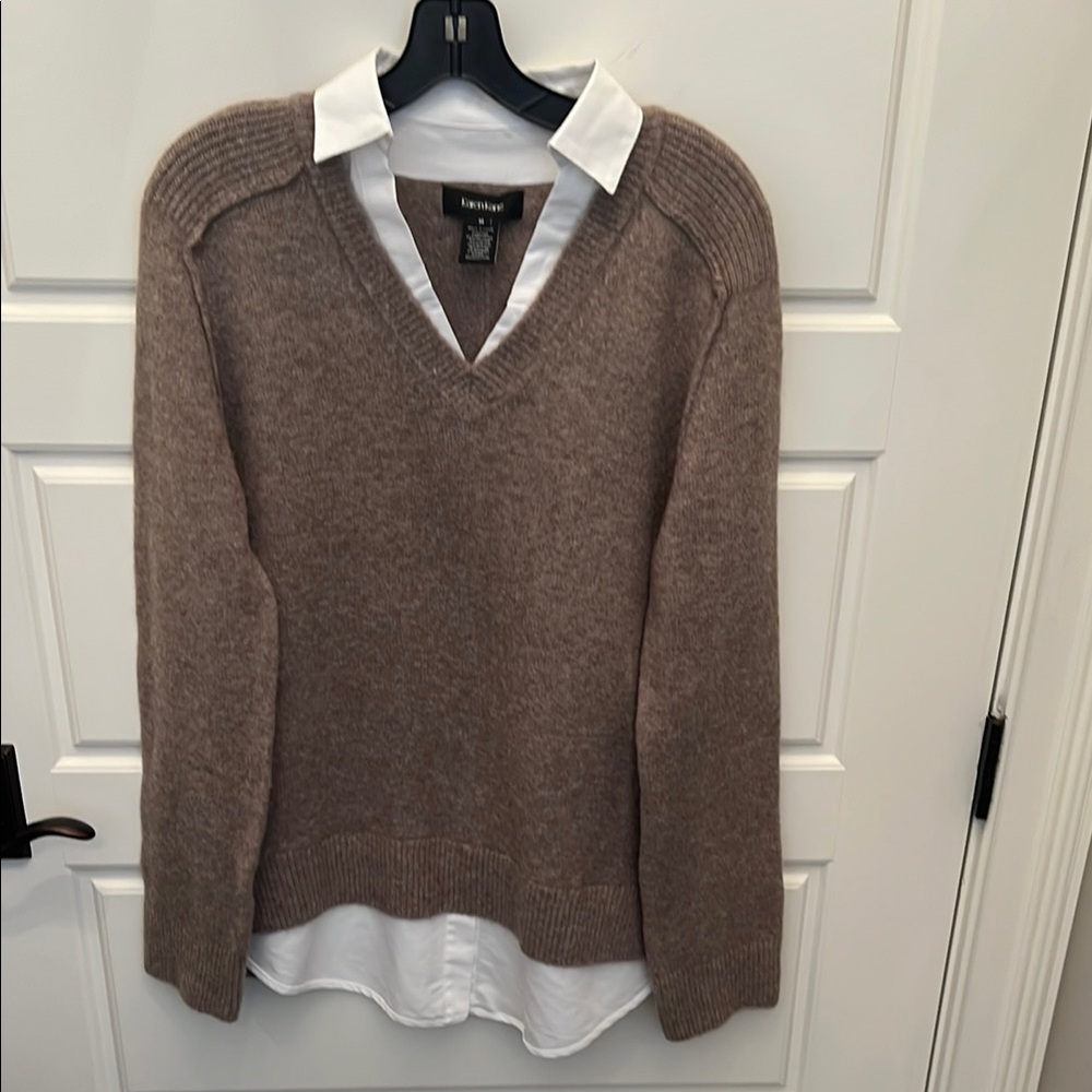 Karen Kane Tan V-Neck Sweater